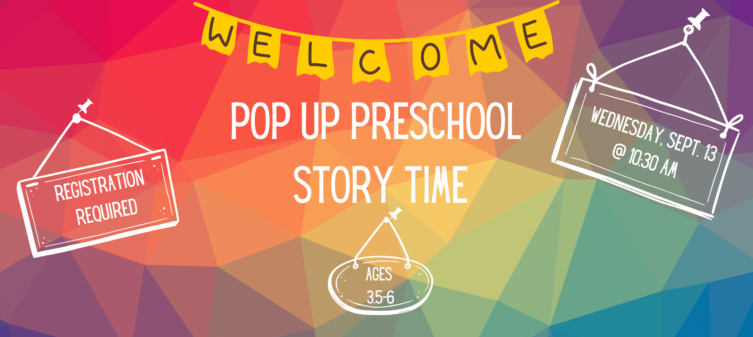 Pop Up Preschool Story Time (Ages 3.5-6 with caregiver) - La Grange